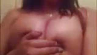 Indian bhabhi showing her full nude body in bathroom
