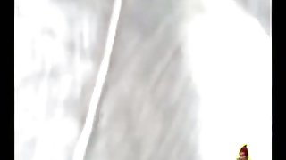 Amatuer upskirt brunette chick in white panties