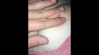 Soft nipple getting hard