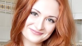 Red hair rough russian threesome