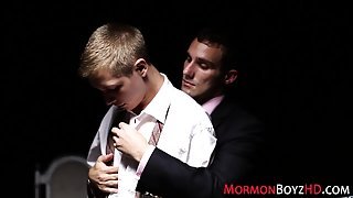 Kinky mormon rides toy